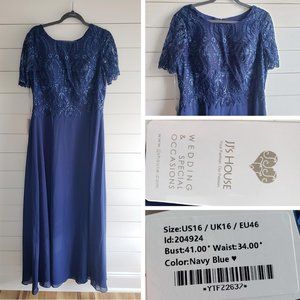 BNWT JJ's House Navy Mother of the Bride Dress